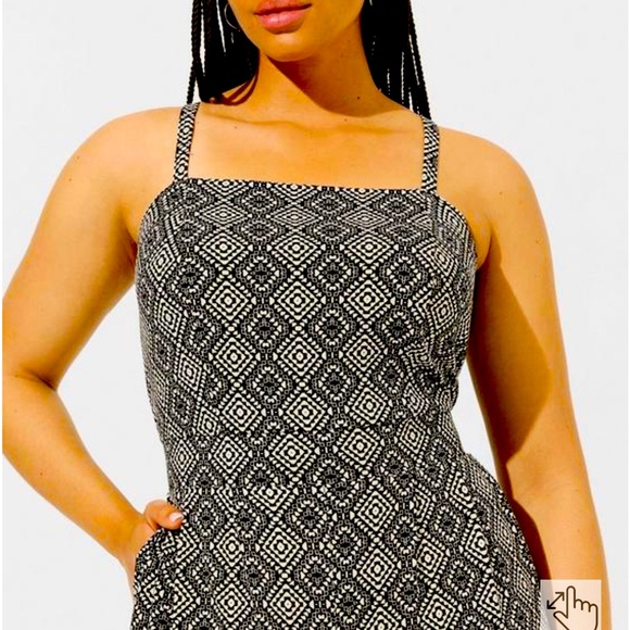 NWT 2x Studio Knit Tube Top Wide Leg Jumpsuit - Picture 3 of 6